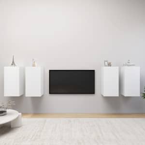 TV skříňky 4 ks bílé 30,5 x 30 x 60 cm kompozitní dřevo - obrázek 1