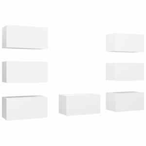 TV skříňky 7 ks bílé 30,5 x 30 x 60 cm kompozitní dřevo - obrázek 2