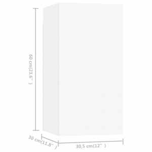 TV skříňky 7 ks bílé 30,5 x 30 x 60 cm kompozitní dřevo - obrázek 7