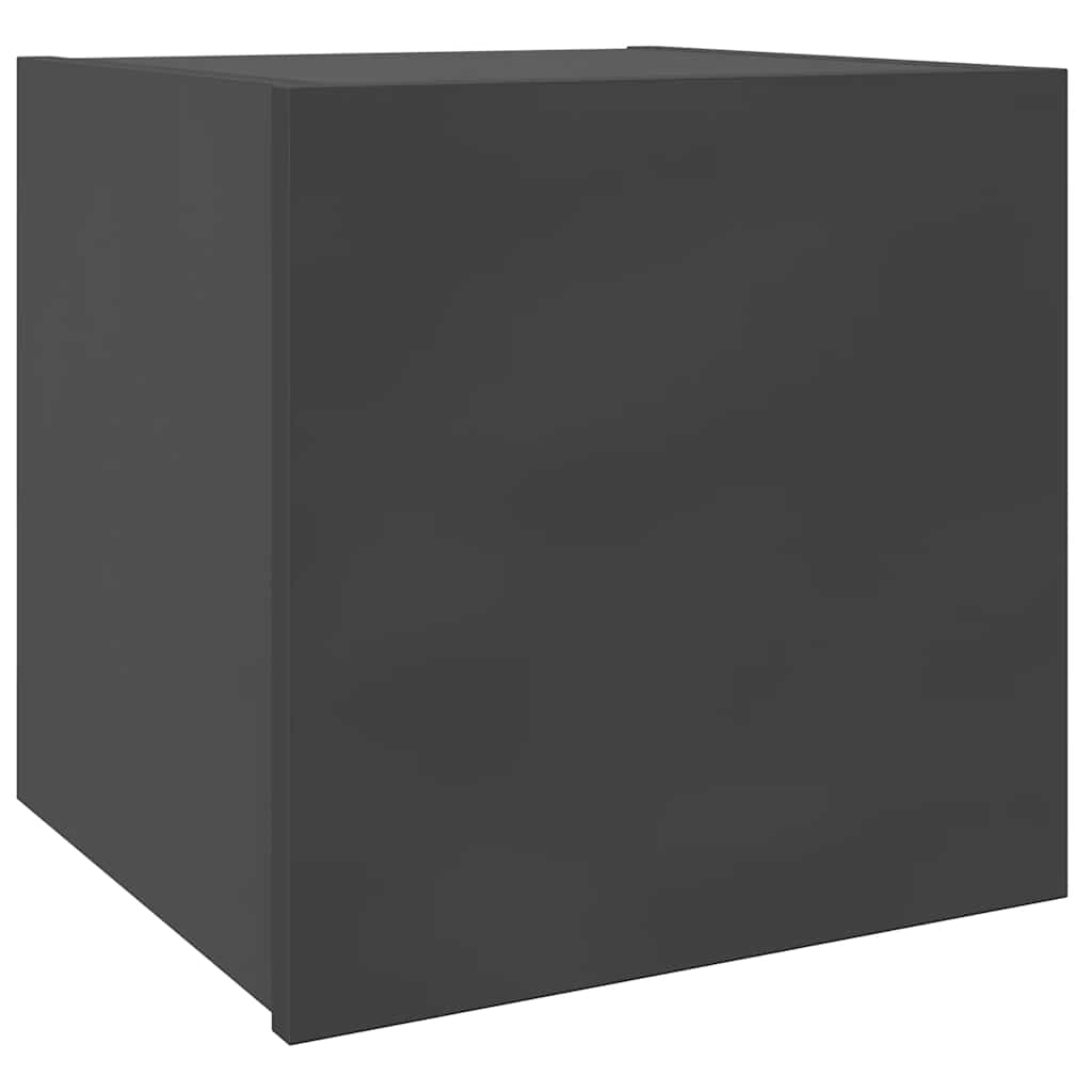 Set dulapuri TV, 10 piese, gri, lemn prelucrat