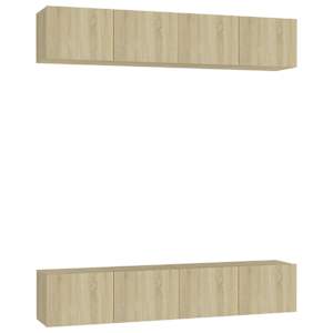 TV skříňky 4 ks dub sonoma 80 x 30 x 30 cm kompozitní dřevo - obrázek 2