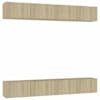 vidaXL telerikapid 4tk, Sonoma tamm, 100 x 30 x 30 cm, tehispuit