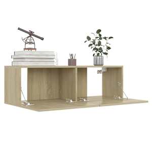 TV skříňky 4 ks dub sonoma 100 x 30 x 30 cm kompozitní dřevo - obrázek 4