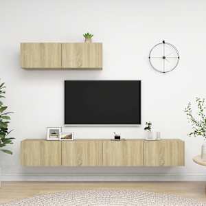 TV omarice 3 kosi sonoma hrast iverna plošča