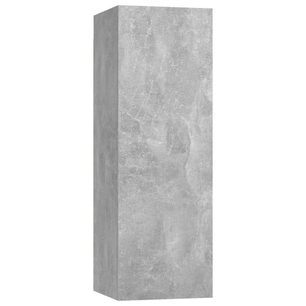 vidaXL TV Cabinets 4 pcs Concrete Gray 12"x11.8"x35.4" Chipboard