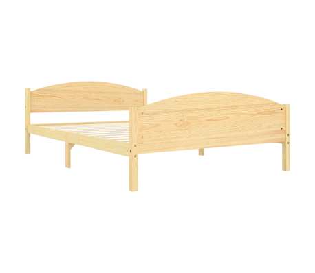 vidaXL Sengeramme heltre furu 160x200 cm
