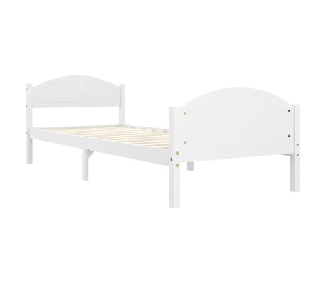 vidaXL Sengeramme hvit heltre furu 100x200 cm