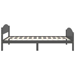 Rám postele tmavě šedý masivní borové dřevo 100 x 200 cm - obrázek 5