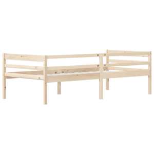 Rám postele masivní borové dřevo 90 x 200 cm - obrázek 6