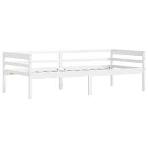 Rám postele bílý masivní borové dřevo 90 x 200 cm - obrázek 3