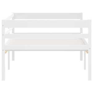 Rám postele bílý masivní borové dřevo 90 x 200 cm - obrázek 5