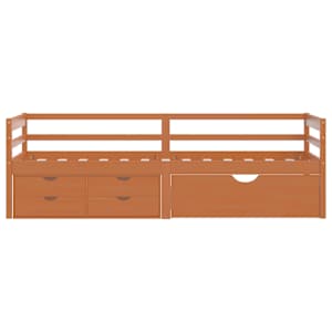 Rám postele se zásuvkami medově hnědé borovice 90 x 200 cm - obrázek 4