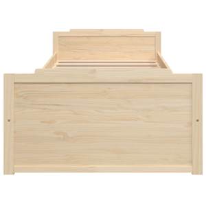 Rám postele se zásuvkami masivní borové dřevo 90 x 200 cm - obrázek 4