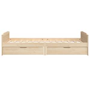 Rám postele se zásuvkami masivní borové dřevo 90 x 200 cm - obrázek 5