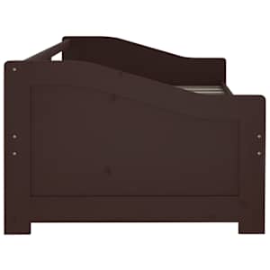 3místná válenda tmavě hnědá masivní borovice 90 x 200 cm - obrázek 5
