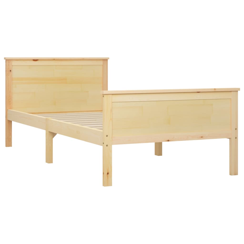 vidaXL Bedframe massief grenenhout 100x200 cm afbeelding