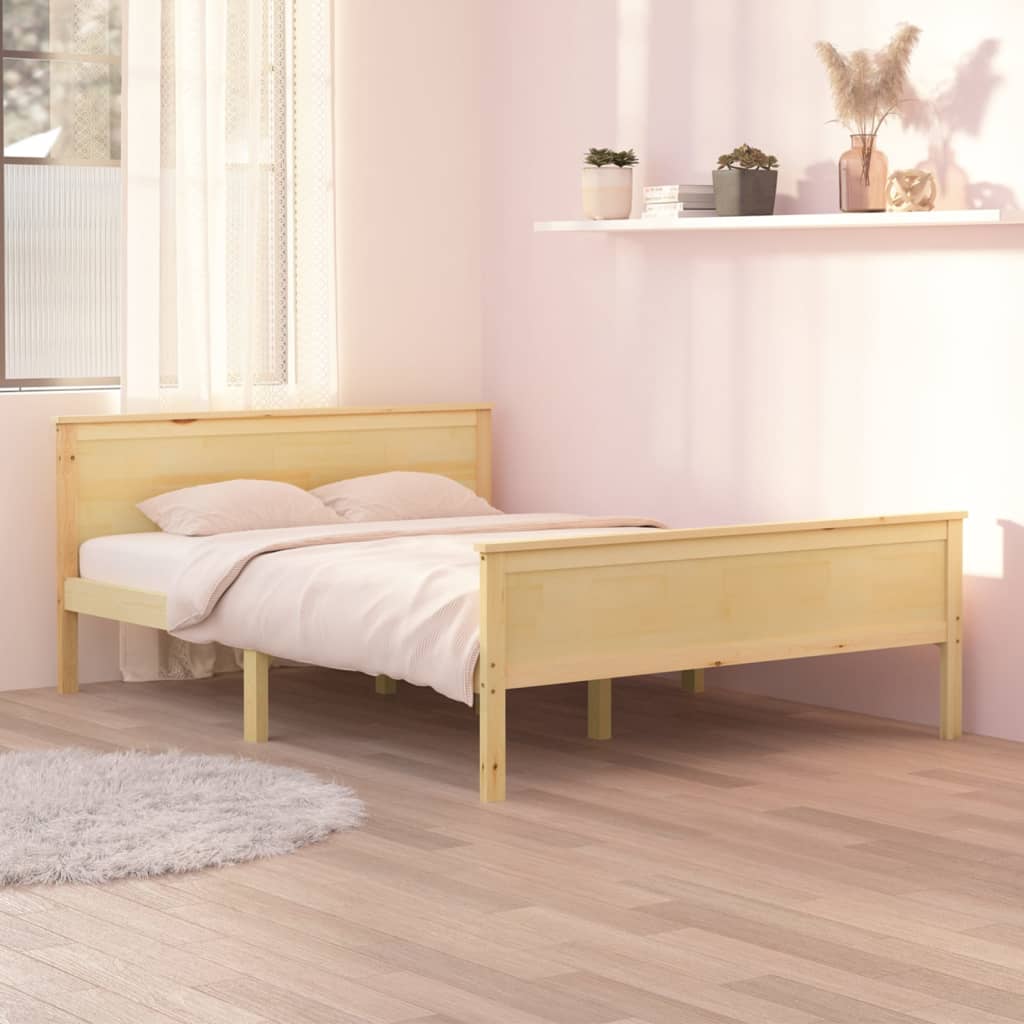 Thumbnail - vidaXL Massivholzbett ohne Matratze 120x200 cm Kiefernholz