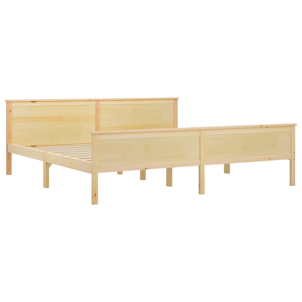 vidaXL Bedframe massief grenenhout 200x200 cm afbeelding