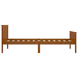 Rám postele medově hnědý masivní borovice 90 x 200 cm - obrázek 4