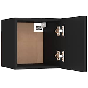 Noční stolky 2 ks černé 30,5 x 30 x 30 cm kompozitní dřevo - obrázek 8