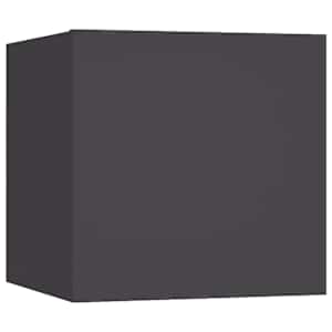 Noční stolek šedý 30,5 x 30 x 30 cm kompozitní dřevo - obrázek 2