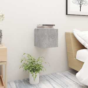 Noční stolek betonově šedý 30,5 x 30 x 30 cm kompozitní dřevo - obrázek 1