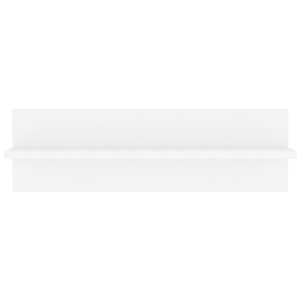 Wandregale 4 Stk. Weiß 60×11,5×18 cm Spanplatte