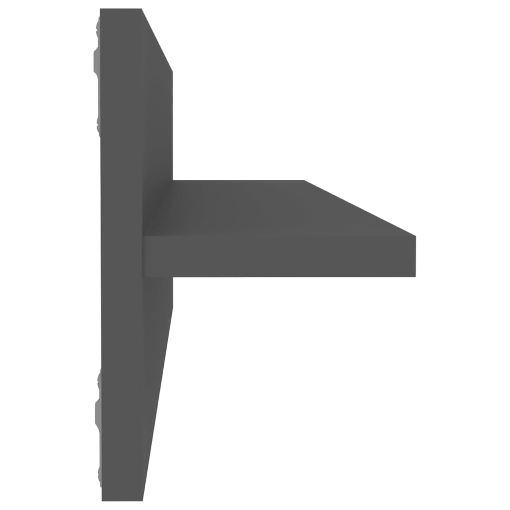 Wall Shelf 2 Pcs Grey 60x11.5x18 Cm Engineered Wood VidaXL 18 width=274