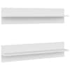 vidaXL seinariiulid 2 tk, valge, 80 x 11,5 x 18 cm, puitlaastplaat
