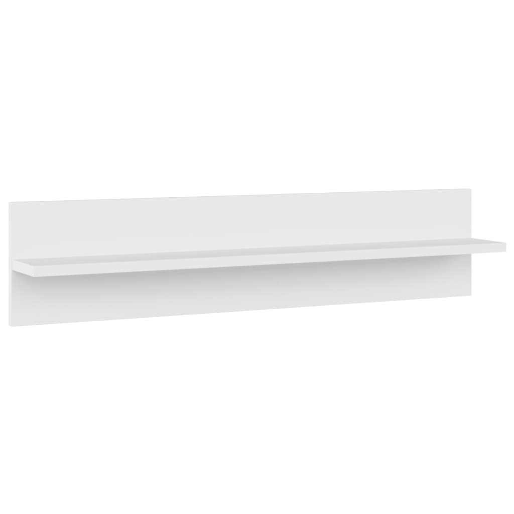 vidaXL Wandschappen 2 st 80x11,5x18 cm bewerkt hout wit