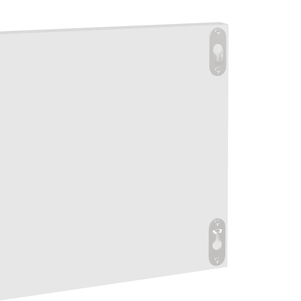 Wandregale 2 Stk. Weiß 80×11,5×18 cm Spanplatte