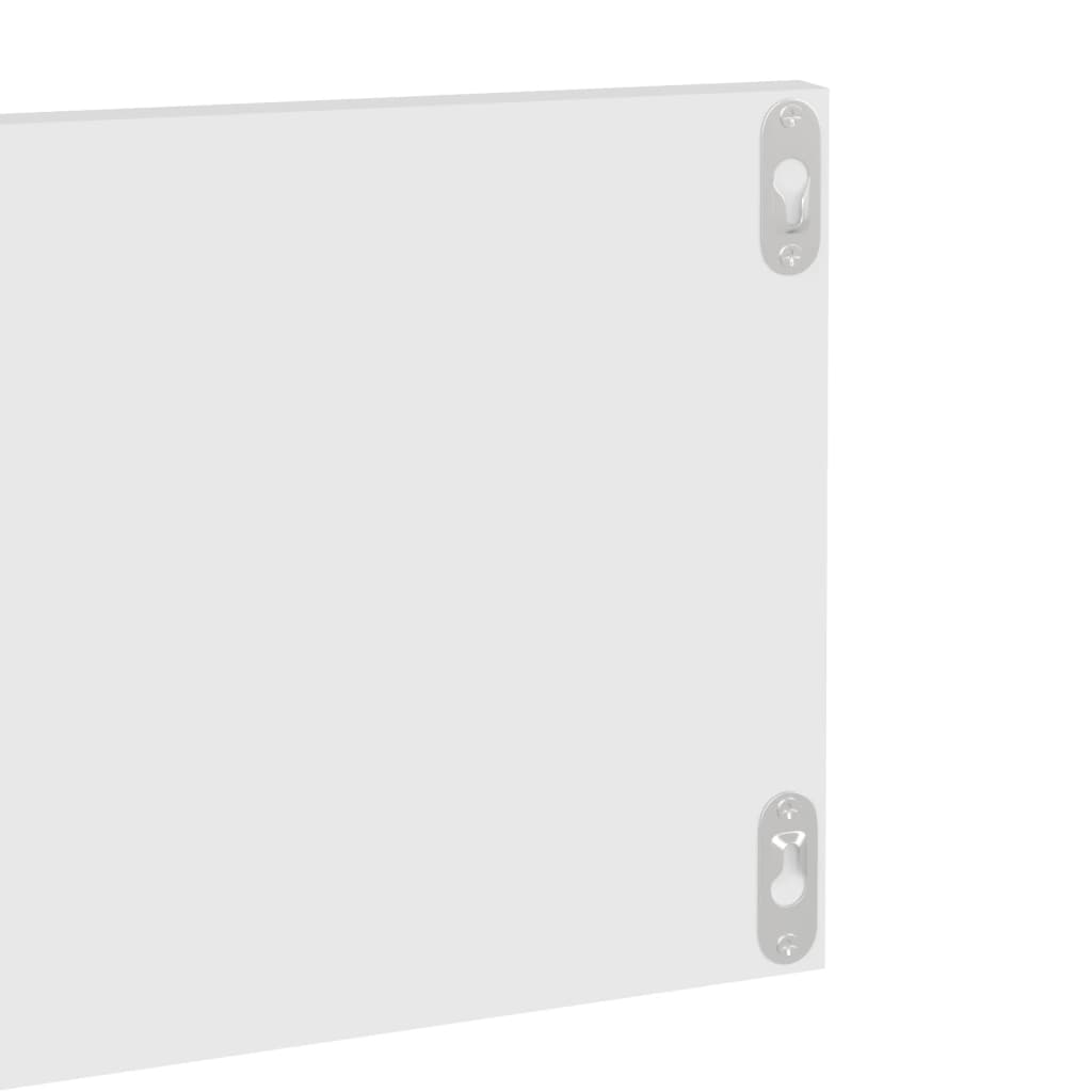 Wandregale 4 Stk. Weiß 80×11,5×18 cm Spanplatte
