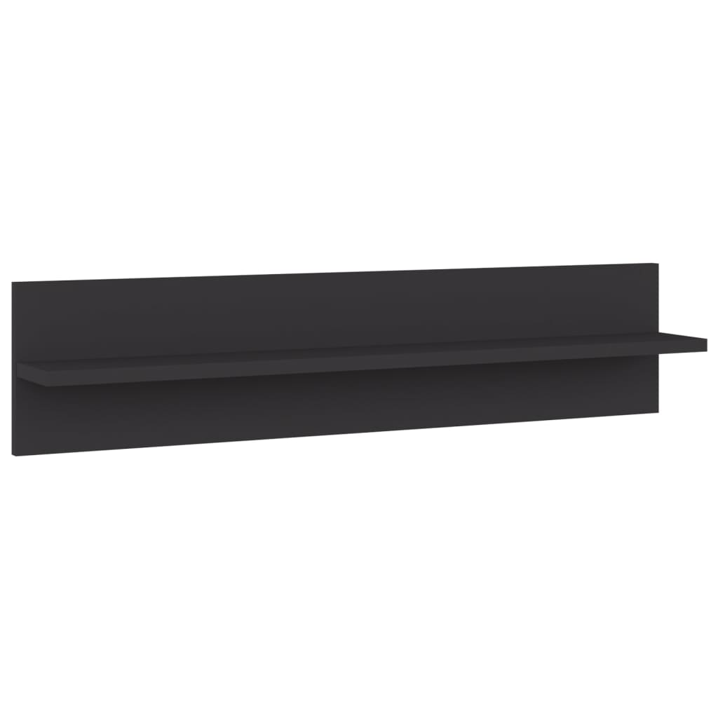 vidaXL Wandschappen 4 st 80x11,5x18 cm bewerkt hout grijs afbeelding