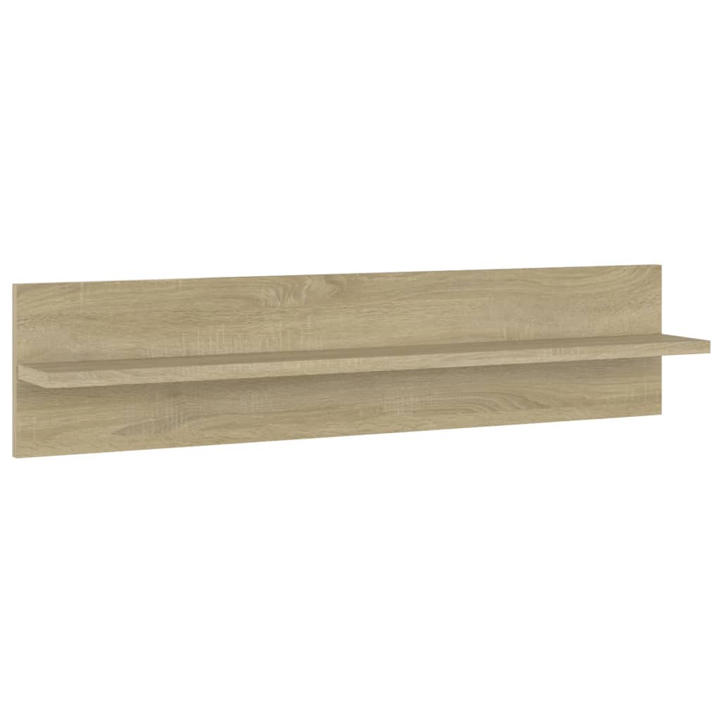 vidaXL Wandschappen 2 st 80x11,5x18cm bewerkt hout sonoma eikenkleurig