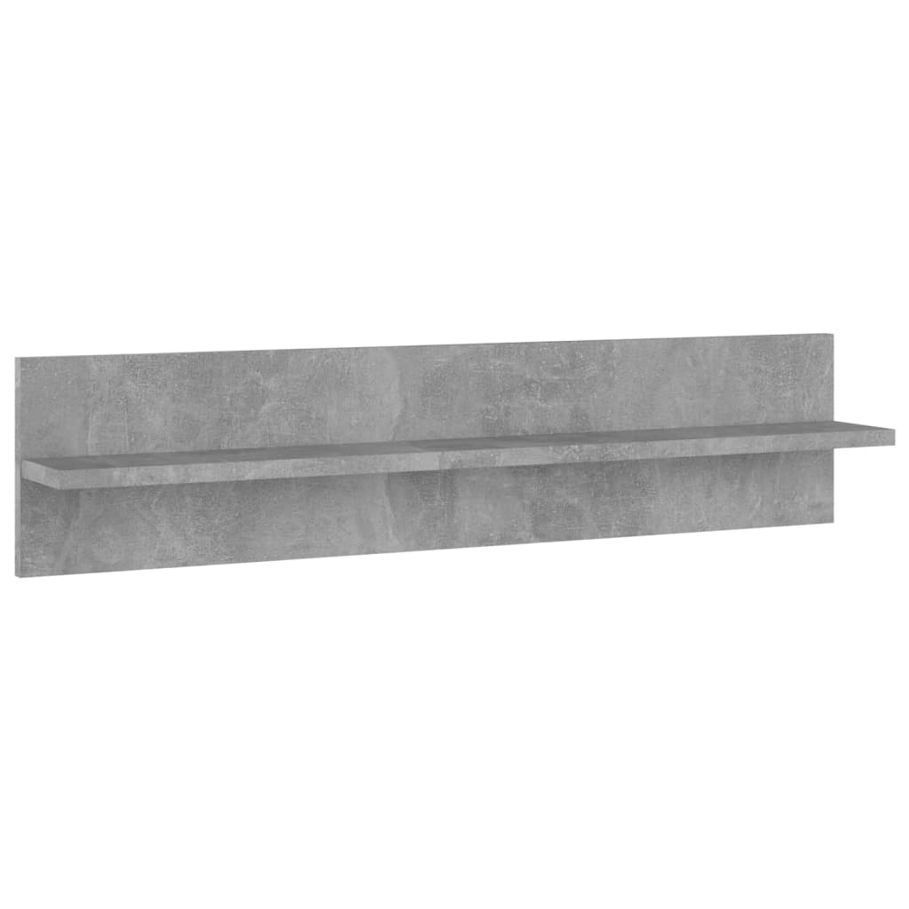 

vidaXL Wandschappen 4 st 80x11,5x18 cm spaanplaat betongrijs
