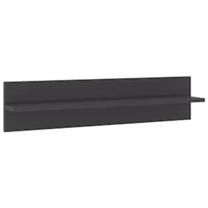 Nástěnné police 4 ks šedé vysoký lesk 80x11,5x18 cm kompozit - obrázek 3