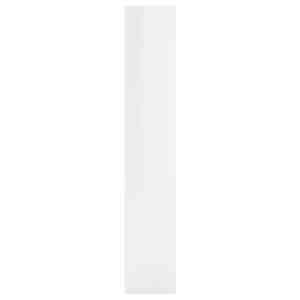 Nástěnná police bílá s vysokým leskem 36x16x90 cm dřevotříska - obrázek 5