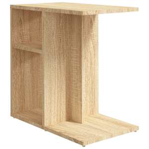 Odkládací stolek dub sonoma 50 x 30 x 50 cm kompozitní dřevo - obrázek 2