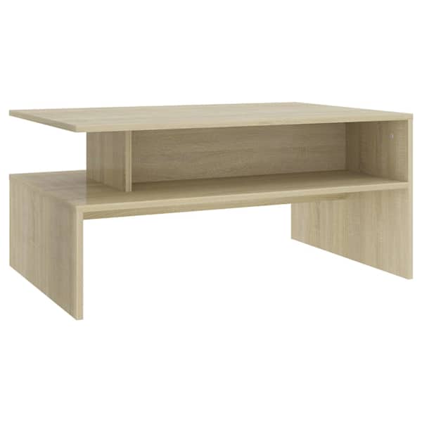 vidaXL kohvilaud, sonoma tamm, 90 x 60 x 35 cm, puitlaastplaat