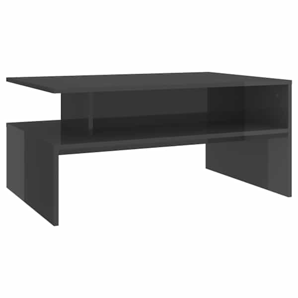 vidaXL kohvilaud, k&otilde;rgl&auml;ikega, hall, 90 x 60 x 42,5 cm, puitlaastplaat