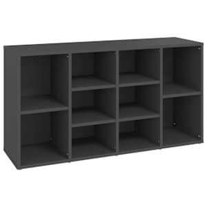Lavice s botníkem šedá 103 x 30 x 55 cm dřevotříska - obrázek 2