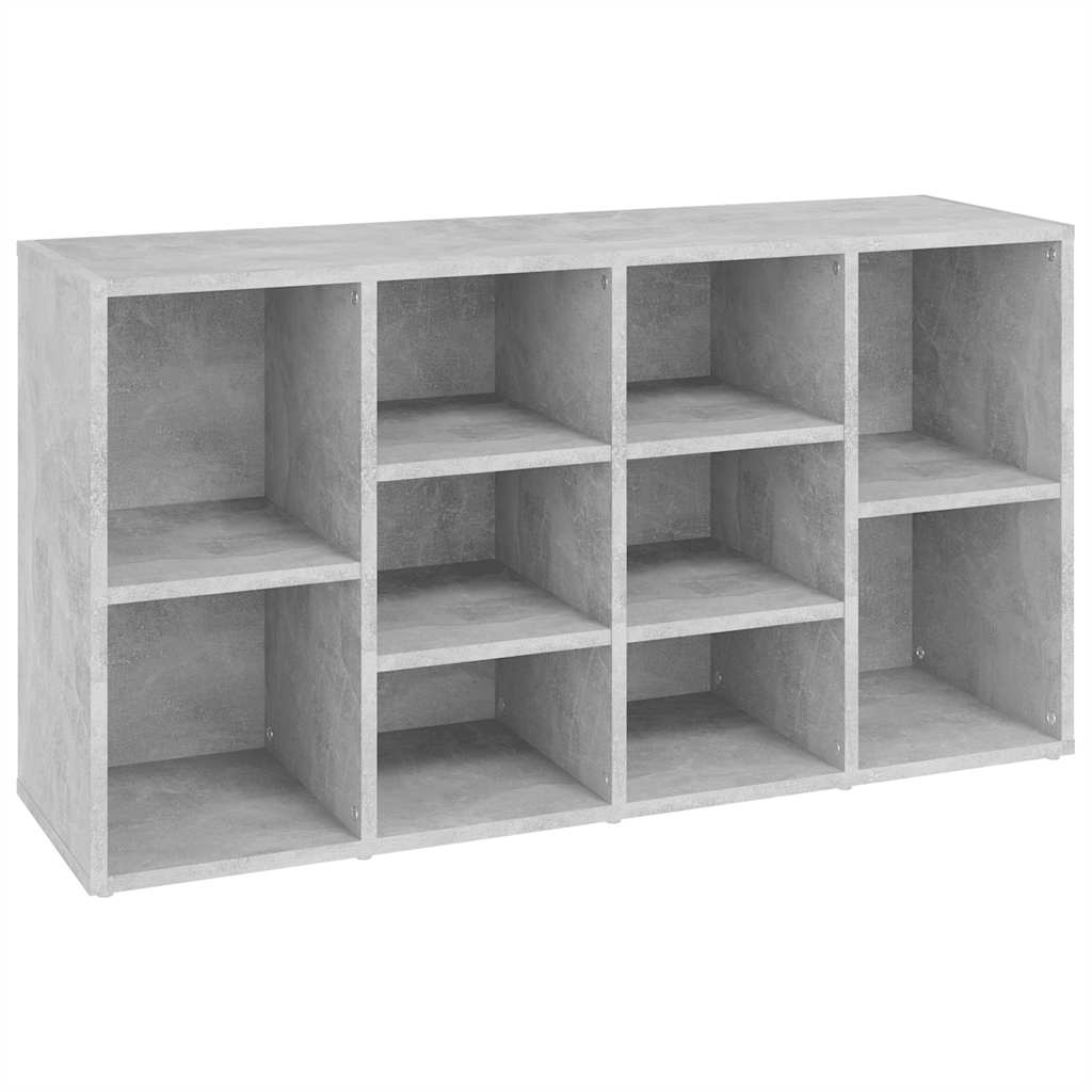 vidaXL Lavice s botníkem betonově šedá 103x30x55 cm kompozitní dřevo