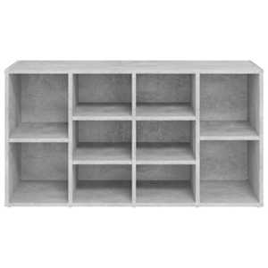 Lavice s botníkem betonově šedá 103x30x55 cm kompozitní dřevo - obrázek 5