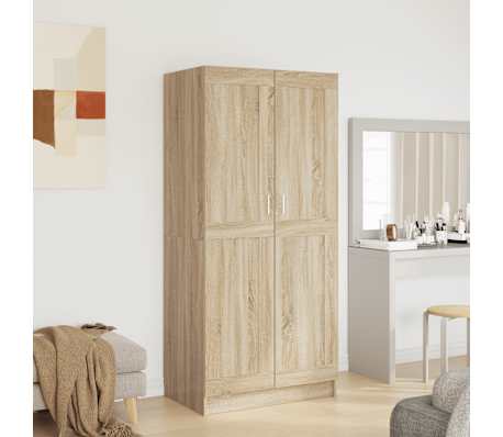 vidaXL Kleiderschrank Sonoma-Eiche 82,5x51,5x180 cm Holzwerkstoff