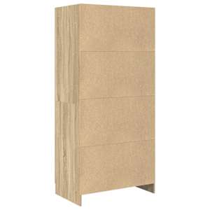 Šatní skříň dub sonoma 82,5 x 51,5 x 180 cm kompozitní dřevo - obrázek 8