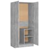 vidaXL garderoob, betoonhall, 82,5 x 51,5 x 180 cm, puitlaastplaat