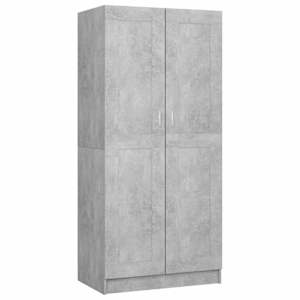 Šatní skříň betonově šedá 82,5 x 51,5 x 180 cm kompozitní dřevo - obrázek 5