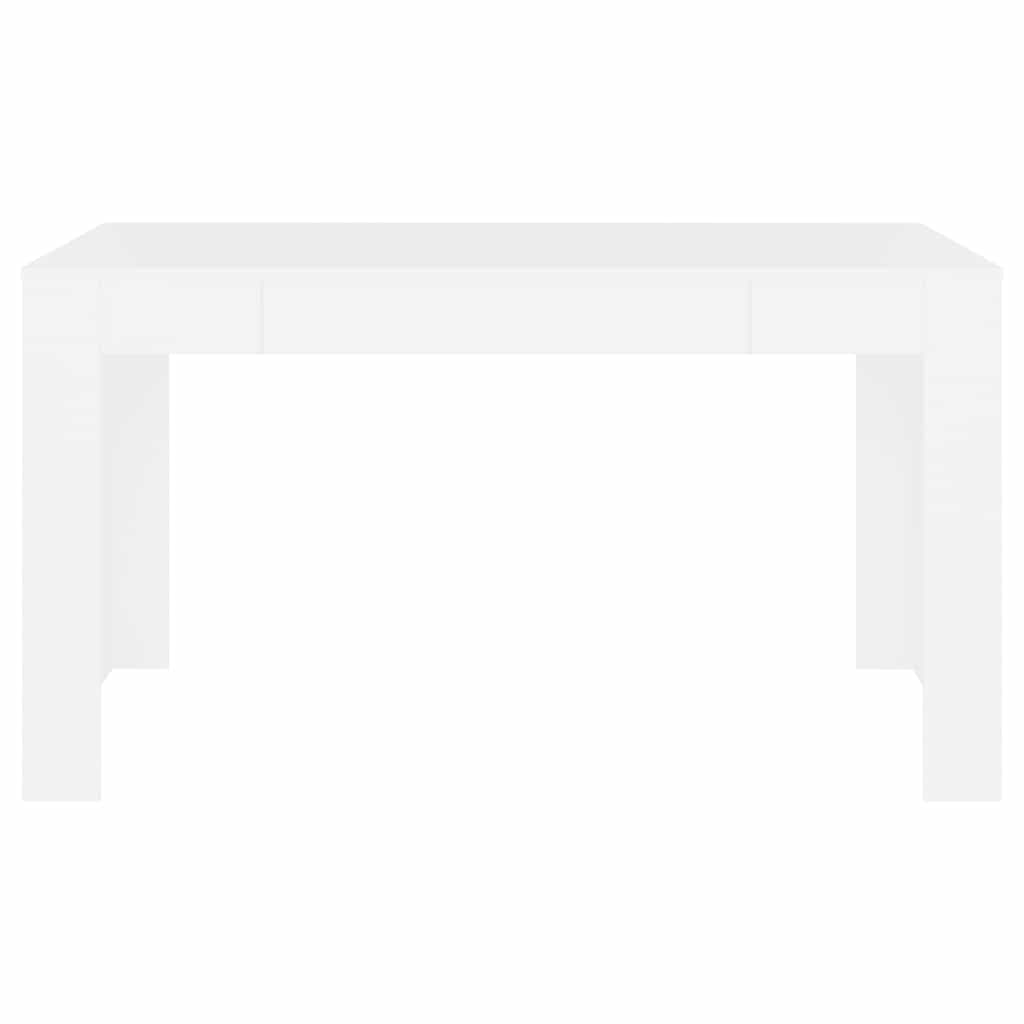 

vidaXL Eettafel 140x74,5x76 cm bewerkt hout wit