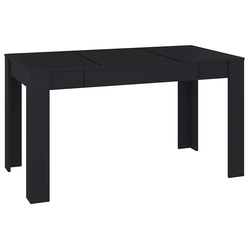 

vidaXL Dining Table Black 55.1"x29.3"x30" Chipboard