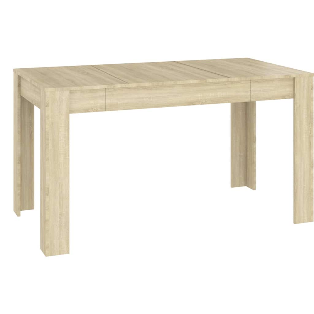 vidaXL Jídelní stůl dub sonoma 140 x 74,5 x 76 cm kompozitní dřevo